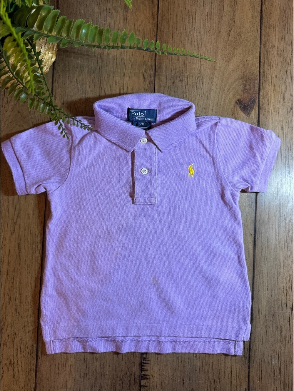 Polo Ralph Lauren Boys Lavender Polo Shirt 12 Months